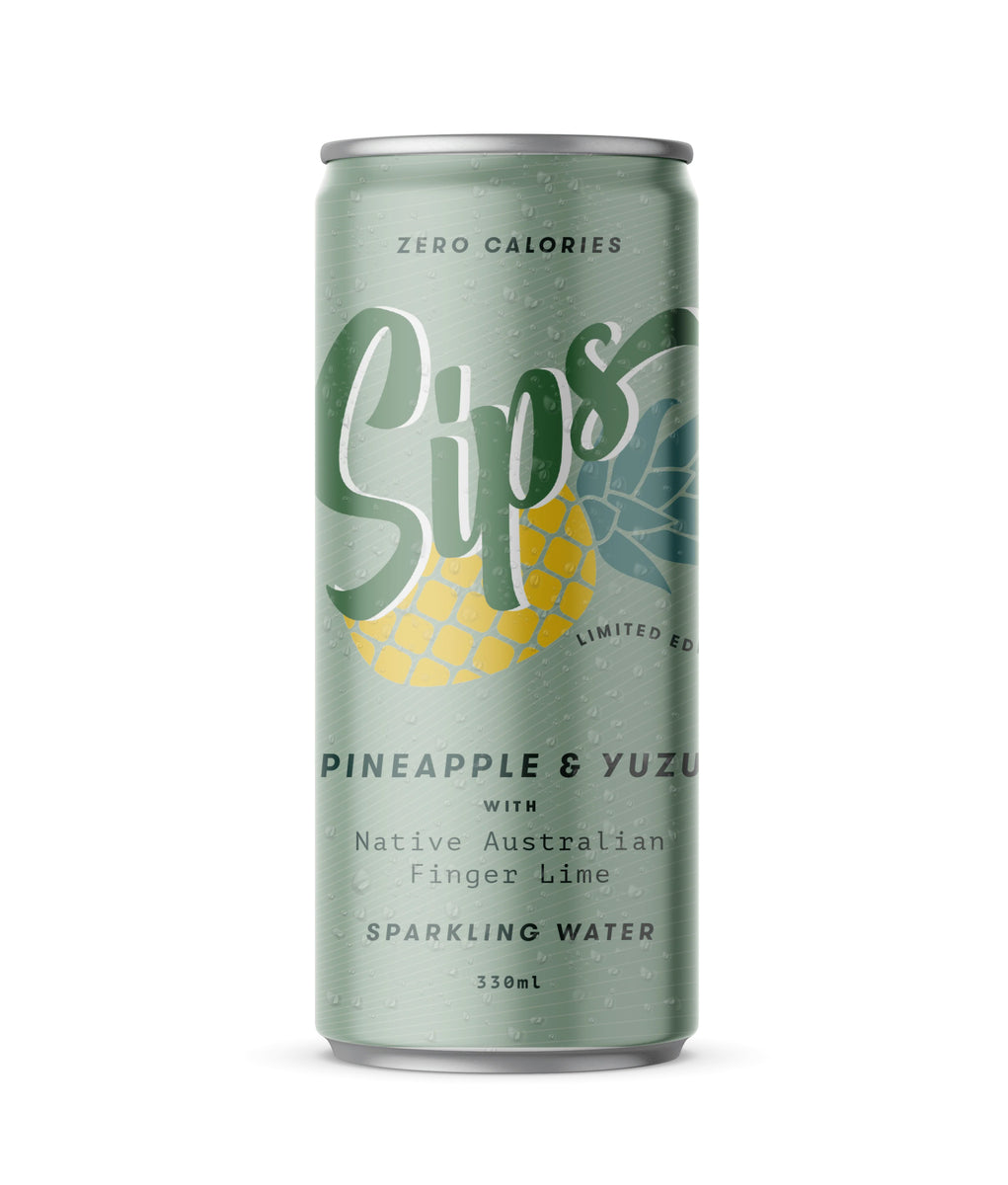 Pineapple Yuzu Sparkling Water Sips Sparkling Water Kommunity Brew