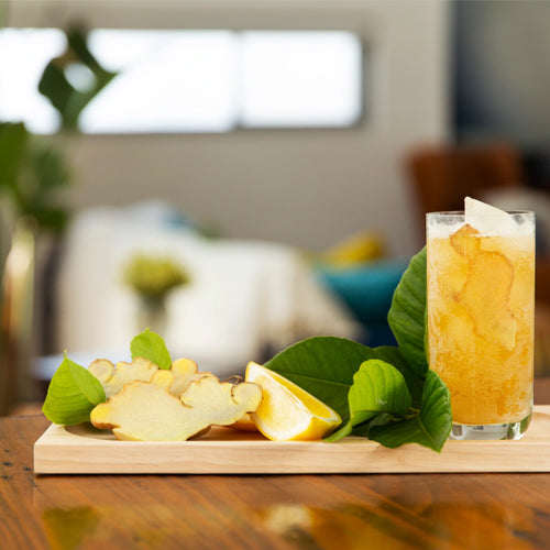 Flavour pouch on chopping board