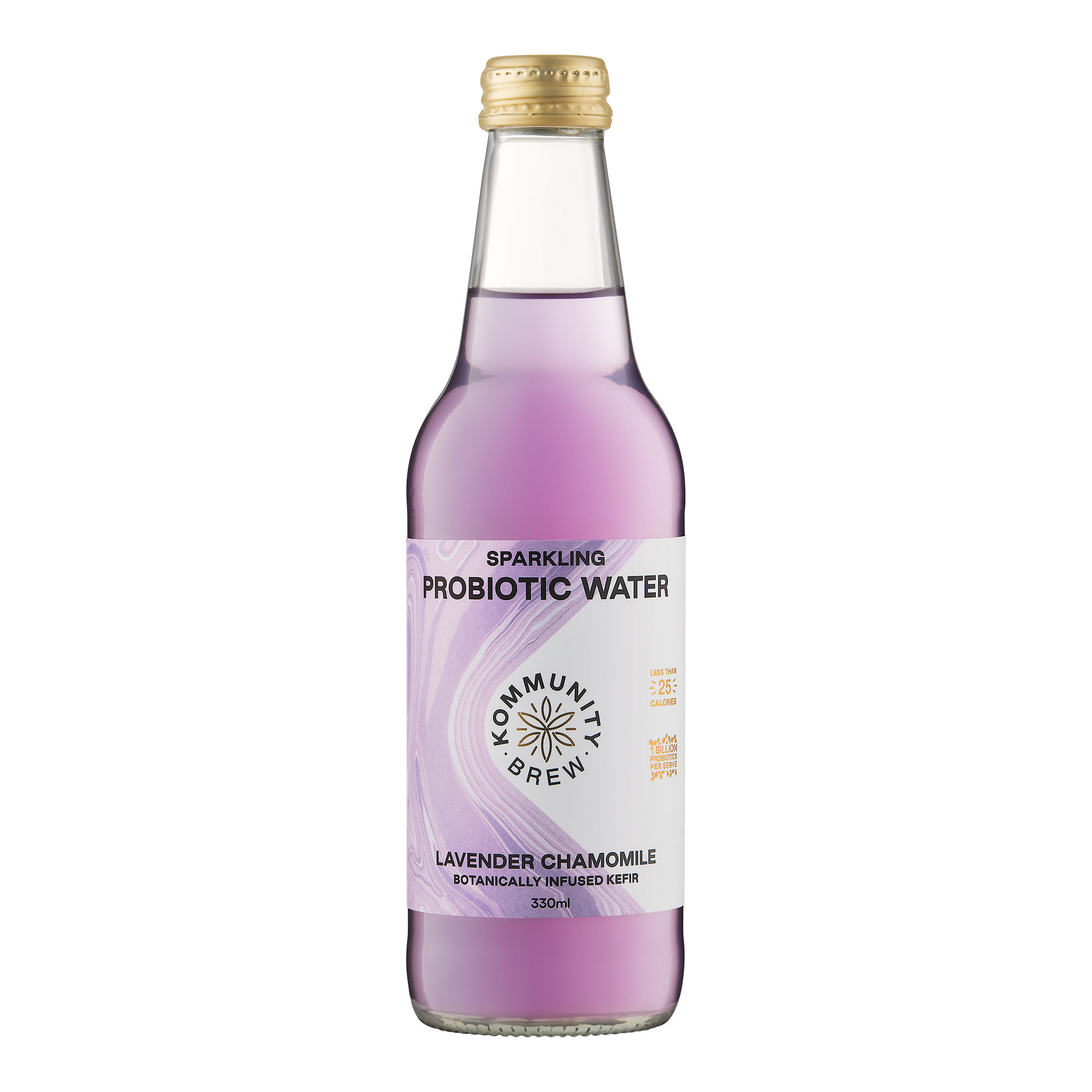 Lavender Chamomile Sparkling Probiotic Water - 330ml x 12