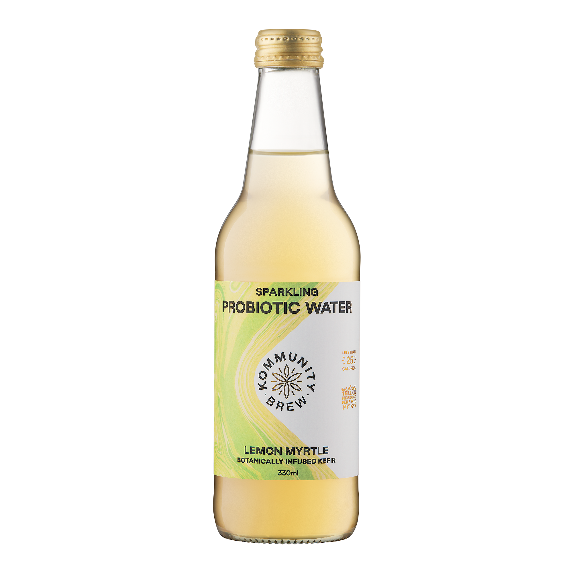 Lemon Myrtle Sparkling Probiotic Water  - 330ml x 12