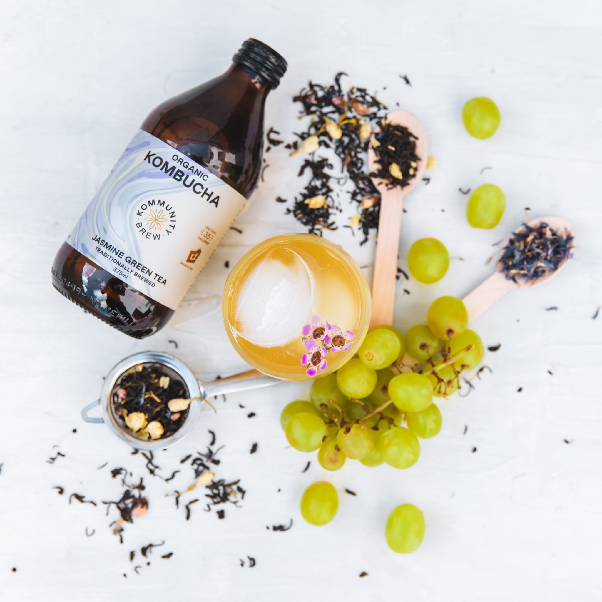 Jasmine Green Tea Kombucha Kommunity Brew